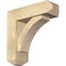 Ekena Millwork Thorton Craftsman Rough Sawn Bracket w/ Offset Brace, Douglas Fir, 6"W x 18"D x 18"H BKT0604X18X18THR04RDF - alternate 1
